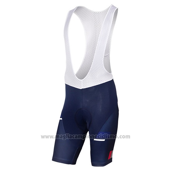 2017 Abbigliamento Ciclismo SEG Racing Academy Blu e Rosso Manica Corta e Salopette